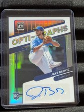 2022 Panini Optic Opti-graphs Holo Prizm Jake Brentz Rookie Card RC Auto #OG-JB