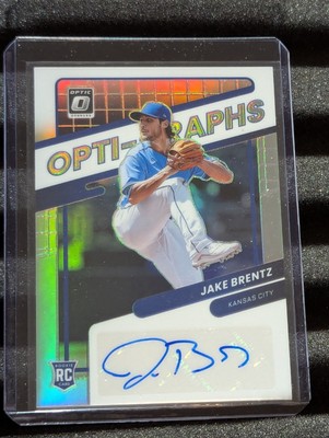 2022 Panini Optic Opti-graphs Holo Prizm Jake Brentz Rookie Card RC Auto #OG-JB