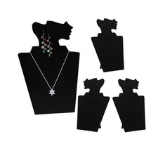 4 Pcs/Set Necklace Earring Set Display for Selling, Necklace Jewelry Holder S...