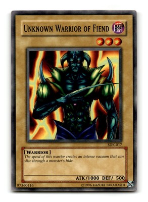 Unknown Warrior of Fiend - SDK-017 - YuGiOh-LP