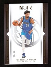 2022-23 Panini Noir Christian Wood Icon Edition Gold 01/10 Mavs