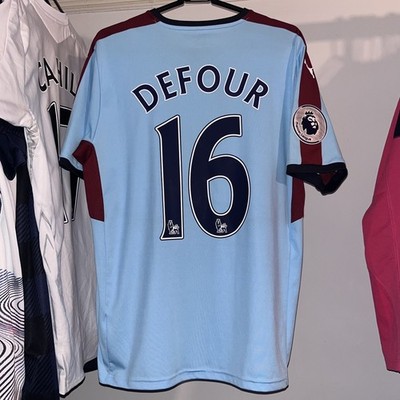 Burnley 2016/17 Puma Auswärts Fußballtrikot hellblau Steven Defour 16 Herren Large