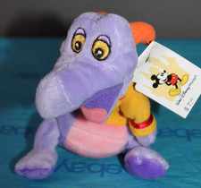 Walt Disney World Figment Purple Dragon Bean Plush Stuffed Animal Toy With Tag