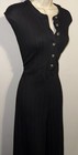 NWT ee:some Lilianna Knit Jumpsuit Pockets Black Wide Leg Button Front Sz Large — photo 5