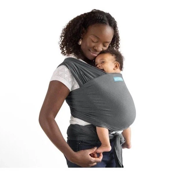 Moby Wrap Elements Baby Wrap Carrier Infant Sling Carrier - Asphalt