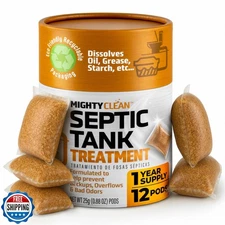 Septic Tank Treatment - 12 Pods, 1 Year Supply - RV Toilet Treatment - Dissol