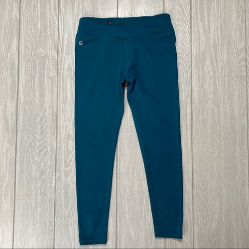 Leggings para mujer Fabletics azul azulado mantecoso suaves tiro medio talla pequeña - Imagen 8 de 10