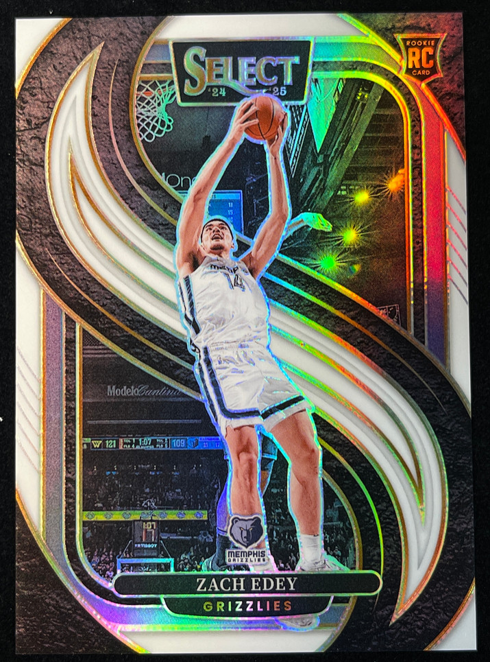 Zach Edey 2024-25 Panini Select 130/149 White Premier Level RC #192