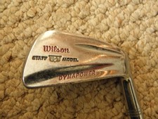 Vintage men right handed regular steel Wilson Staff Dynapower single iron 7 iron