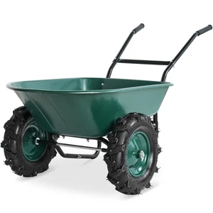 Best Choice Products Dual-Wheel Panier de jardin de la brouette - 500 Capacité, extra