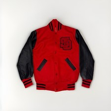 Vintage 90s Maverick San Diego State University Letterman Jacket Men’s 34 Small