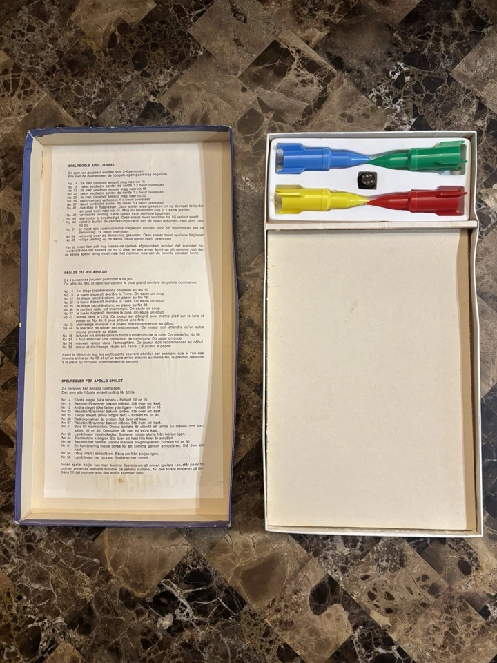 Rare Apollo Board Game By Mulder Dutch French Swedish Directions - Image 4 of 4