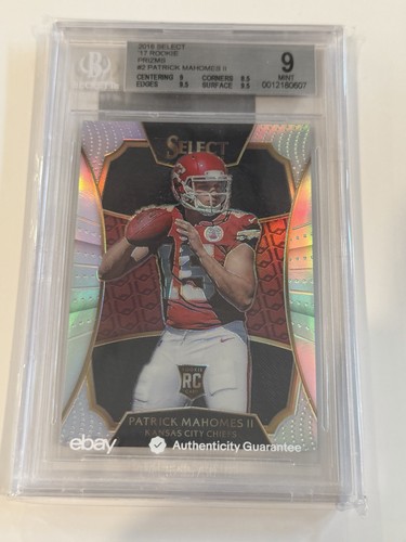 2016 - 2017 Select XRC #2 Patrick Mahomes II XRC / RC - BGS 9 Mint Silver Prizm