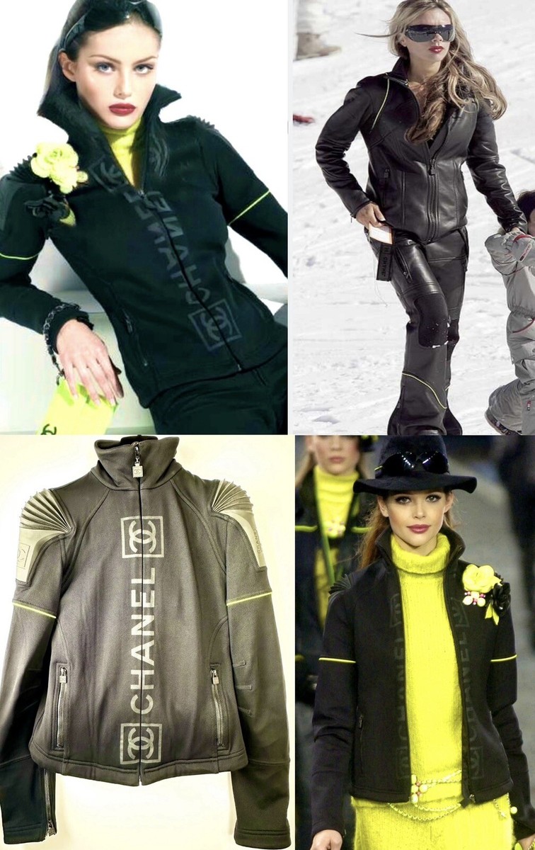 Mint Chanel Vintage 2004 Black Sport Word Logo Ski Jacket 34 Mint Chanel Vintage 2004 Black Sport Word Logo Ski Jacket 34