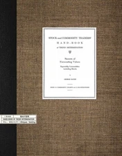 (1940) Stock and Commodity Traders' Hand-Book by George Bayer USED (#EB001)