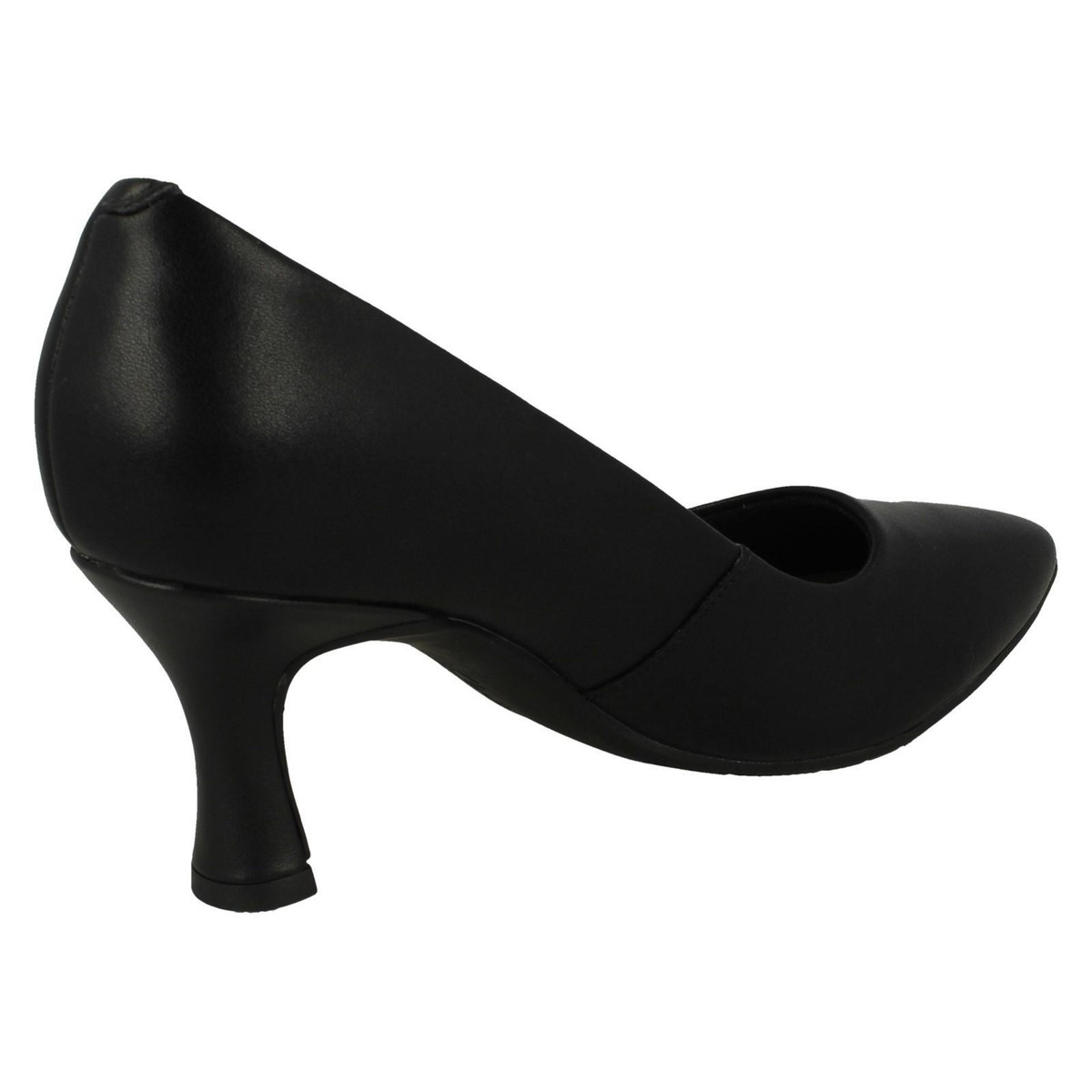 Sandales Clarks Curtain Shine à Talon Compensé - Daim Noir - Taille UK 6 (39.5) - Neuves Sans Boîte