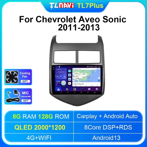 For Chevrolet Aveo Sonic Stereo Carplay Head Unit GPS Navigation Car Multimedia - Picture 14 of 22