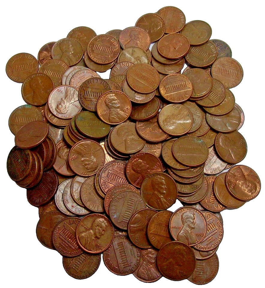 Bolsa de 1 libra de 95 % cobre Lincoln Pennys de 1959 a 1982 divertido tiempo buscando Foto 3 de 4