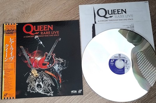 QUEEN Laserdisc RARE Live Concert Through Time & Space Japan LD OBI TOLW-3049 - Picture 2 of 3