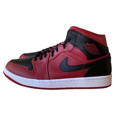 Nike Air Jordan 1 Mid 'Reverse Bred' Shoes 554724-660 Nike Air Jordan 1 Mid 'Reverse Bred' Shoes 554724-660