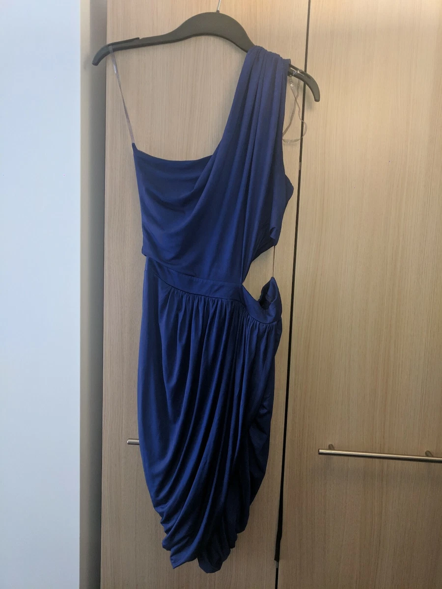 Lipsy blue top one shoulder dress