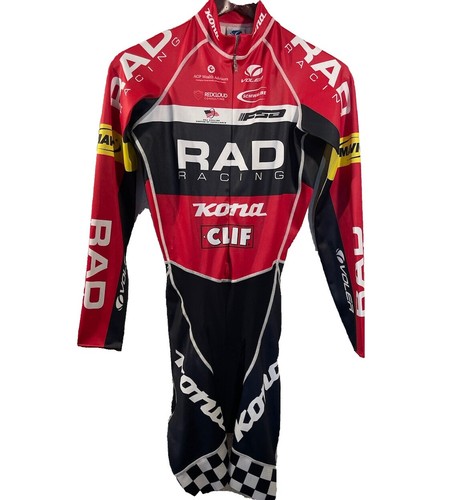 Vintage Voler Rock Shox Cycling Jersey Mens Large Multi Colorblock