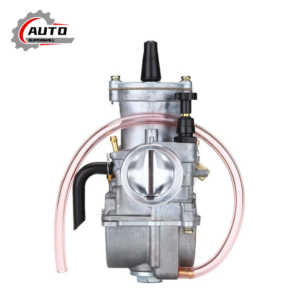 Racing Flat Side Carburetor For Yamaha DT 100 125 175 YT175 YZ80 YZ85 PWK 28mm - Image 2 of 4