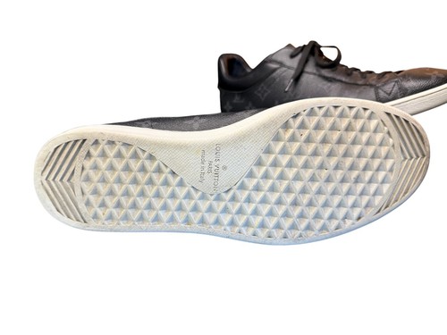 Louis Vuitton Monogram Men's Black and White Leather Shoes Size 9.5-10 407311 - Bild 3 von 4