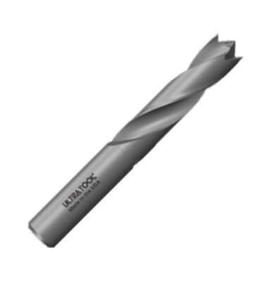 1/4'' Diameter Brad Point Drill Solid Carbide Drill, Ultra Tool Made in the USA