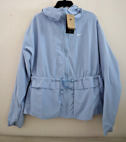 Nike FN3669-440 Women's Sz S Light Blue Oversized Trend Woven Jacket $120 - Picture 1 of 12