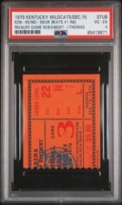1979 KENTUCKY BEATS #1 INDIANA NCAA BASKETBALL TICKET ISIAH THOMAS FRESHMAN YEAR