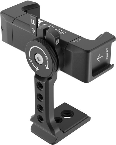 REFLEX Aluminum Phone Holder Tripod Mount with 360°, Cold Shoe, Arca Swiss Plate - Picture 3 of 15