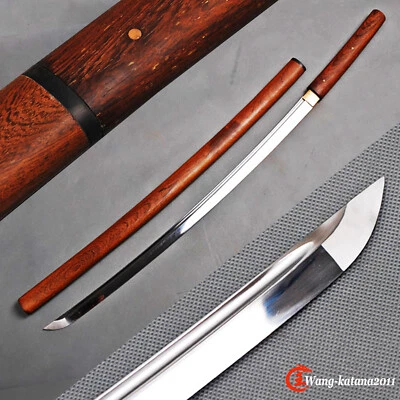 Full Tang Handmade Japanese Katana Razor Sharp Rosewood Shirasaya Sword T10Steel