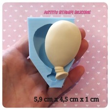 Stampo silicone palloncino x gessetti bomboniere battesimo, stampo gesso resina