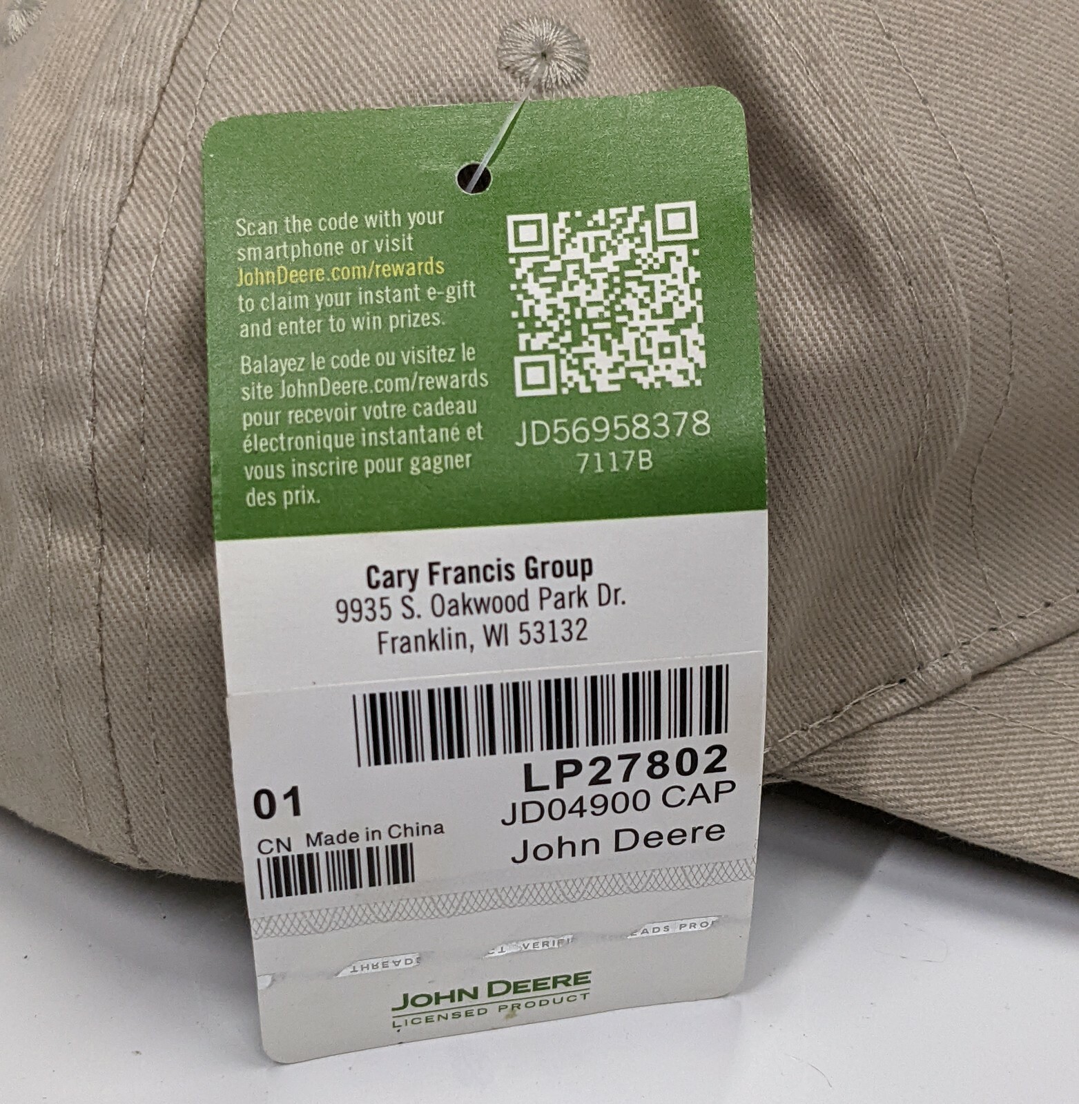 John Deere Adjustable Baseball Hat Cap - image 9