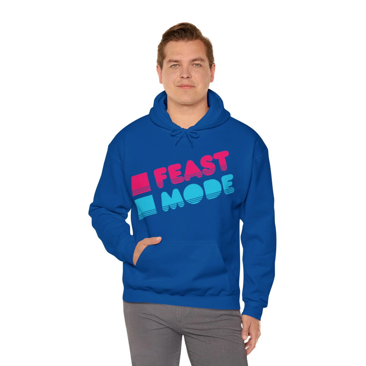 Retro Feast Mode Thanksgiving Graphic Hoodie