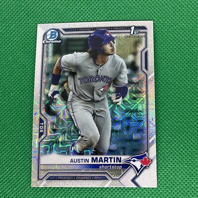 2021 Bowman Chrome Mega Box Austin Martin Mojo Refractor Prospect #BCP-87