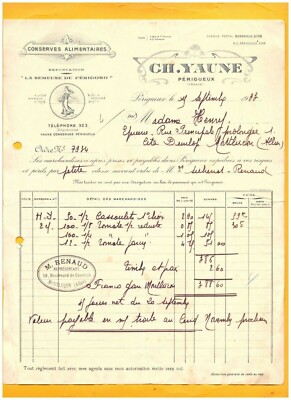 PERIGUEUX (24) FOIE GRAS & TRUFFLES / LA SEMEUSE DU PERIGORD ''C. YAUNE'' in 1933