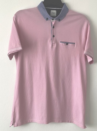 Poloshirt Herren Zara hellrosa - Medium