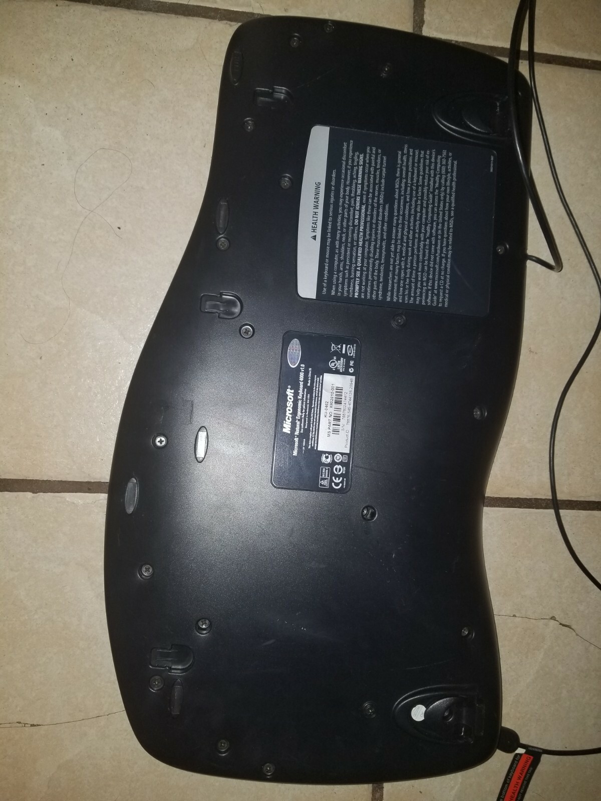 Microsoft Natural Ergonomic 4000 B2m Wired Keyboard For Sale Online Ebay