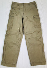 Vintage Old Navy Cargo Pants Men 33x32 Baggy Gray Wide Leg Outdoors Y2K Military