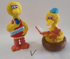 Sesame Street Big Bird Lifeguard  Bedtime Figures Vintage Applause Muppet Inc  U