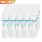 25 Pack 10" x 2.5" String Wound Sediment Water Filter Whole House RO Replacement
