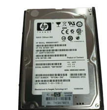2 x HP 500GB 6G DP 7.2K 2.5 SAS MDL HDD 508009-001 P/N: 507609-001 with Caddy