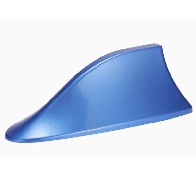 I45C Shark Haiflosse Autoantenne mit Verstärker, Dachantenne AM/FM, Blau