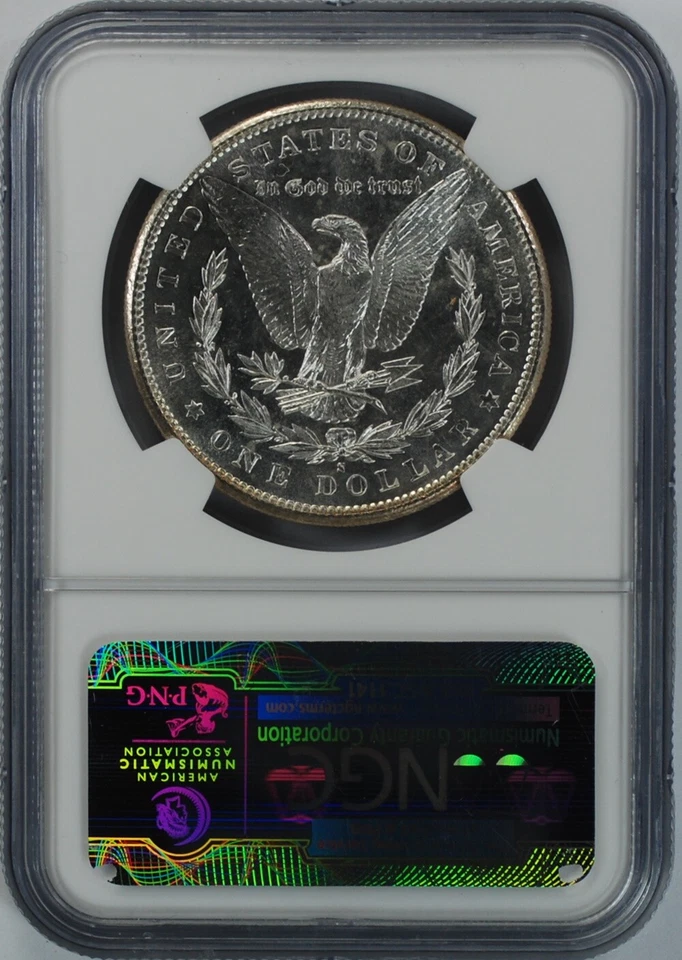 1881 S NGC MS67PL Prooflike Morgan Dollar - Image 4 of 4