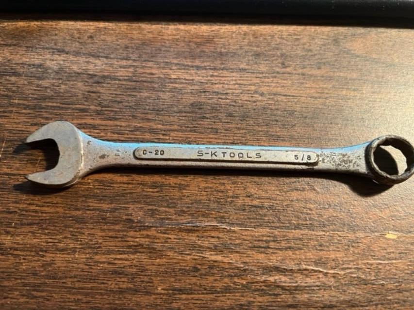 SK Hand Tools C20 5/8" Combination Wrench 12Point Alloy USA