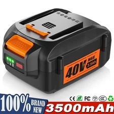 40V 3.5Ah WA3580 For Worx 40V Battery WG180 WG280 WG380 WG580 Cordless Tools