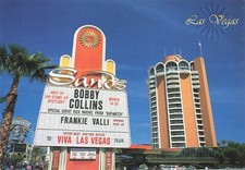Postcard NV Las Vegas Sands Casino Hotel Frankie Valli Bobby Collins Marquee