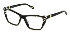 Montatura Just Cavalli donna occhiali da vista cat eye montature neri e bianchi